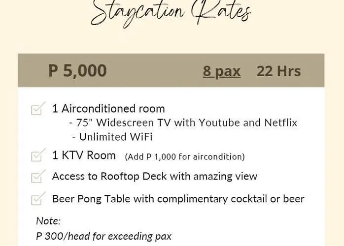 Rooftop Event's Place Guest house Manila